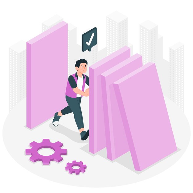 Ilustración del concepto de resiliencia