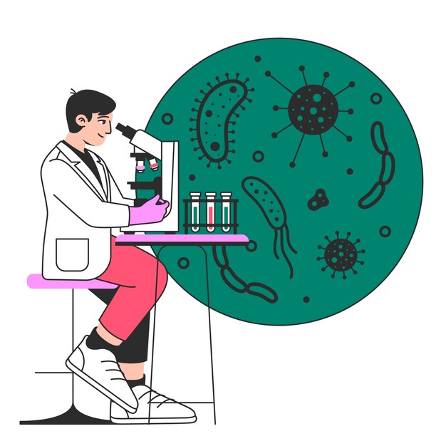 Ilustración del concepto de retrovirus