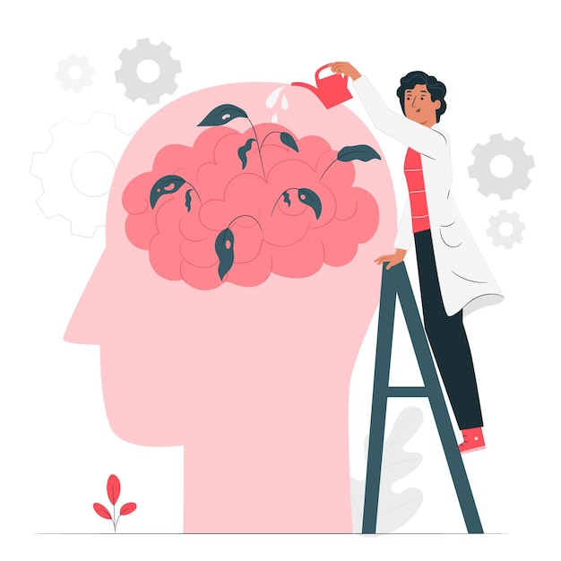 Ilustración del concepto de salud mental