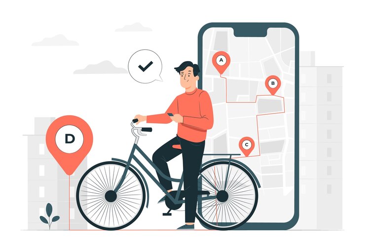 Vector gratuito ilustración de concepto de seguimiento de ubicación