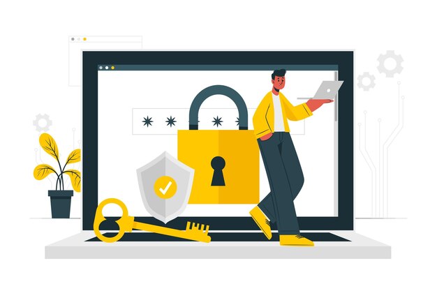 Ilustración del concepto de seguridad