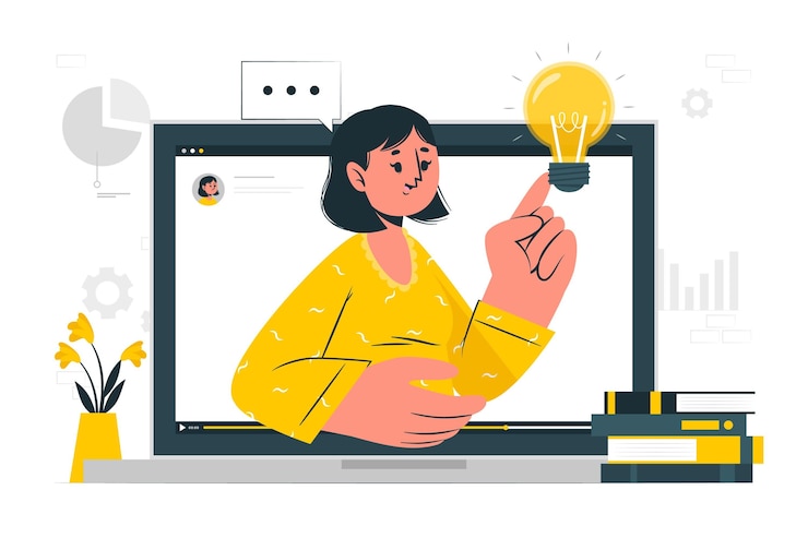 Vector gratuito ilustración del concepto de seminario web