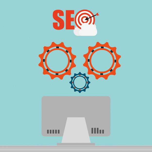 Ilustración del concepto de SEO