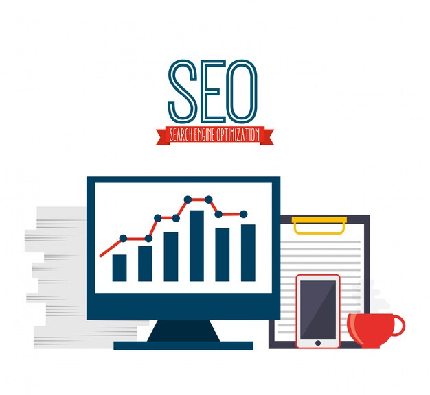 Ilustración del concepto de SEO
