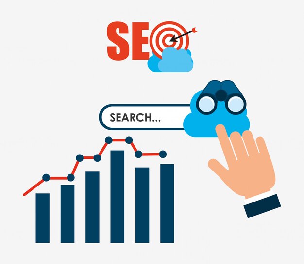 Ilustración del concepto de SEO