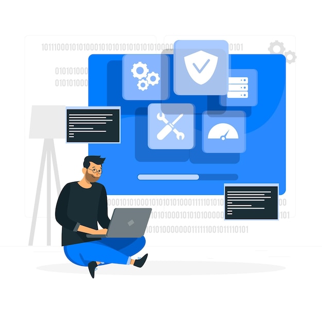 Ilustración del concepto de sistema operativo