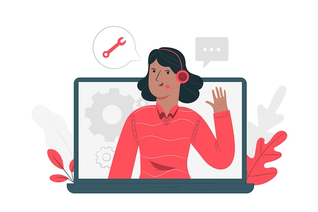 Ilustración del concepto de soporte activo