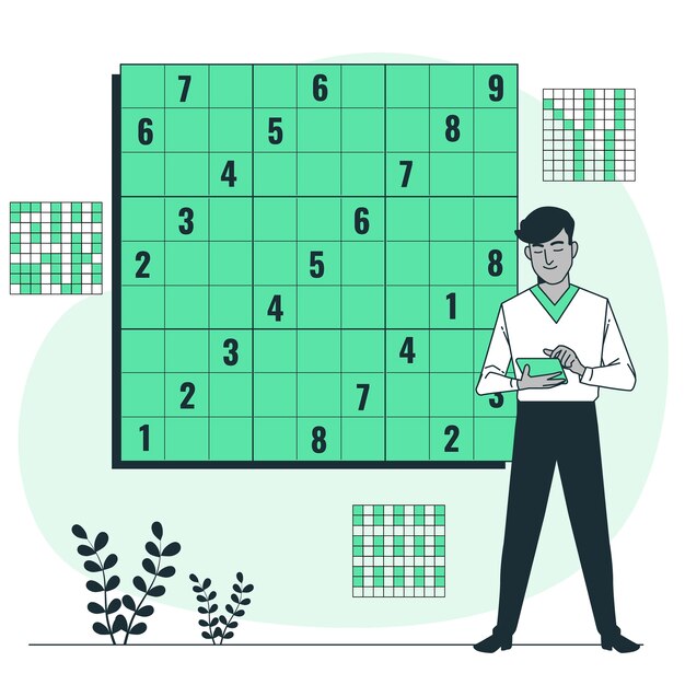 Ilustración del concepto de Sudoku