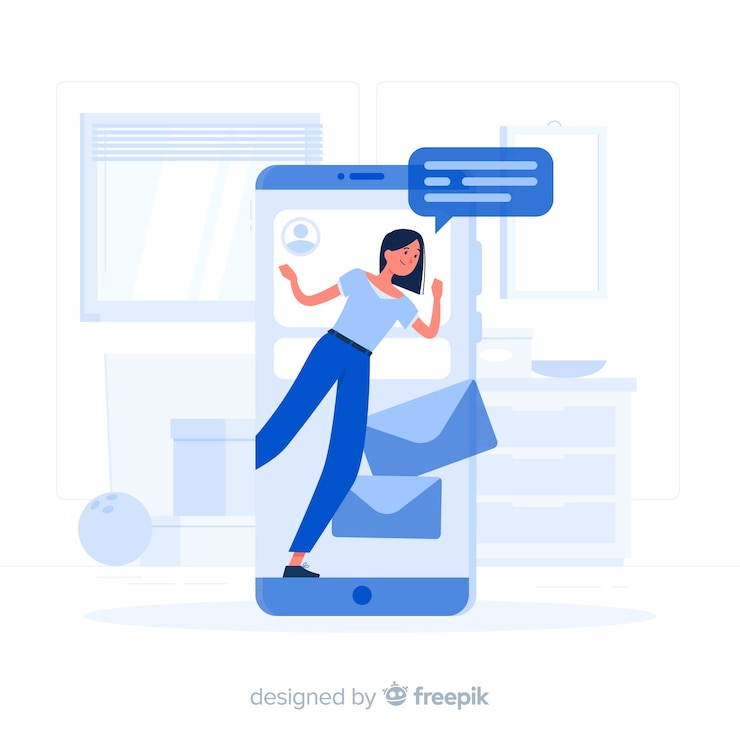 Vector gratuito ilustración del concepto de teléfono