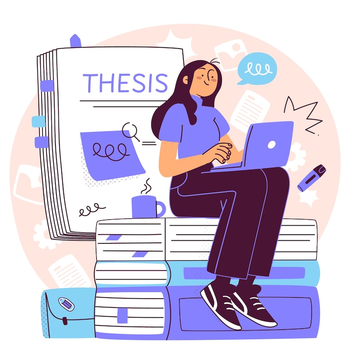 Vector gratuito ilustración del concepto de la tesis