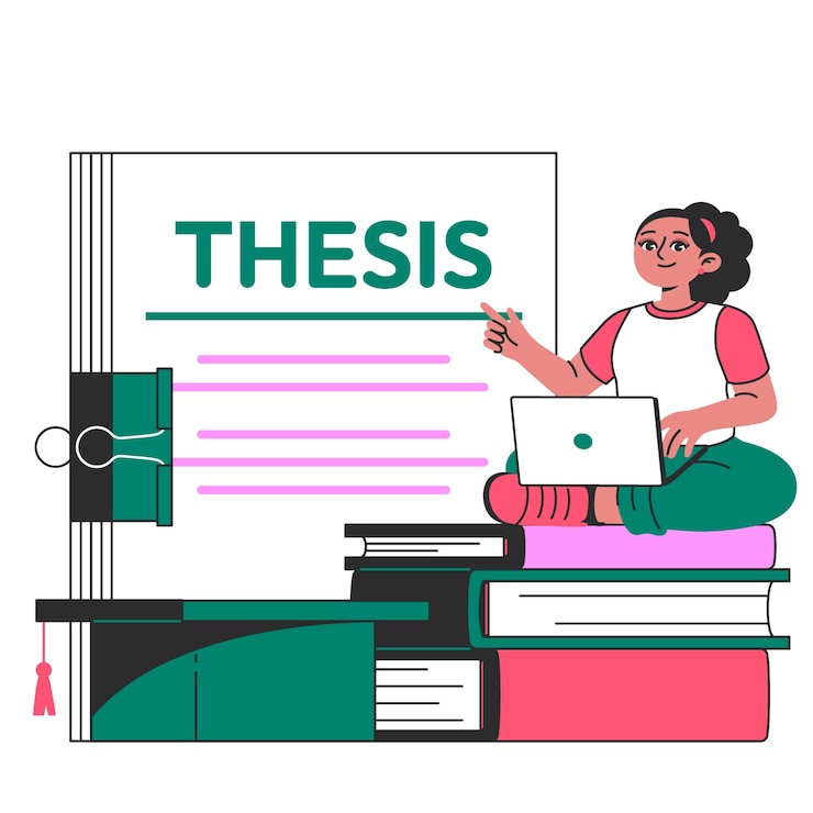 Vector gratuito ilustración del concepto de la tesis