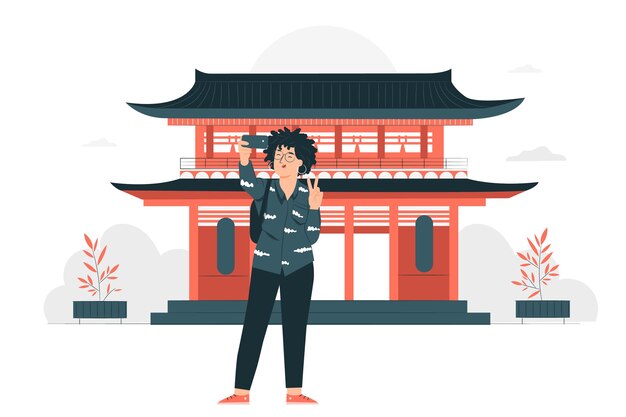 Ilustración del concepto de Tokio