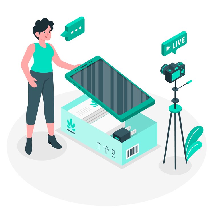 Vector gratuito ilustración del concepto de unboxing