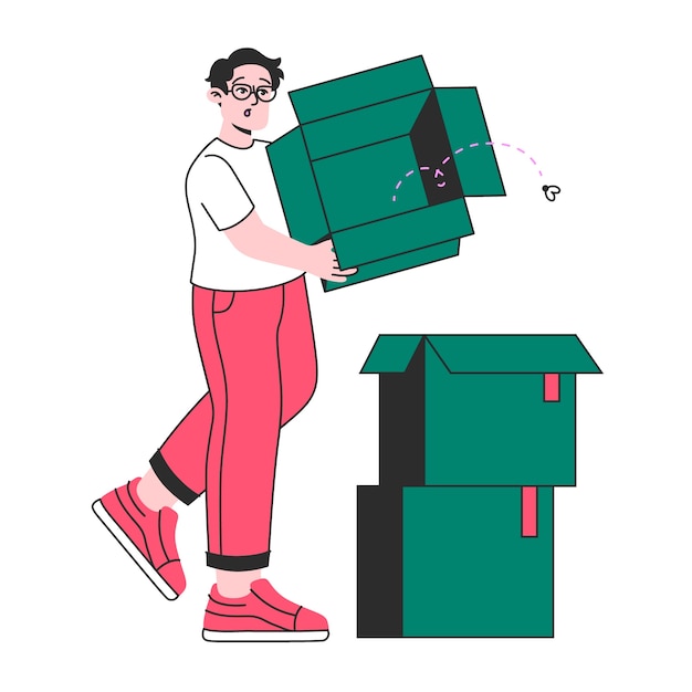 Ilustración de concepto vacío