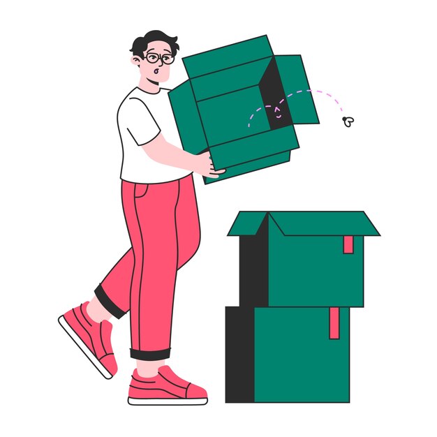 Ilustración de concepto vacío