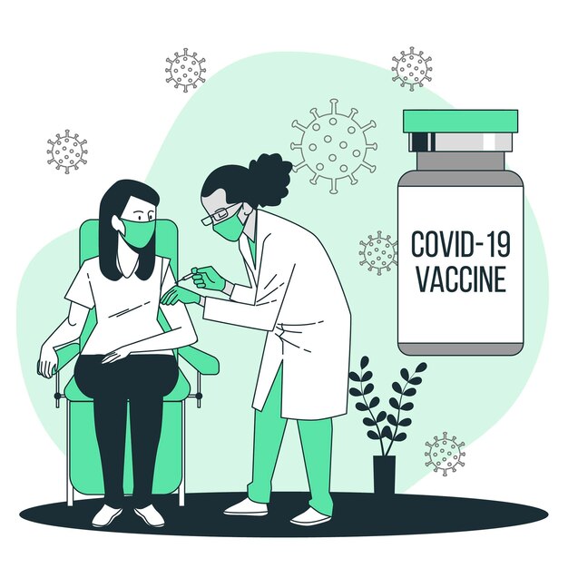 Ilustración del concepto de vacuna