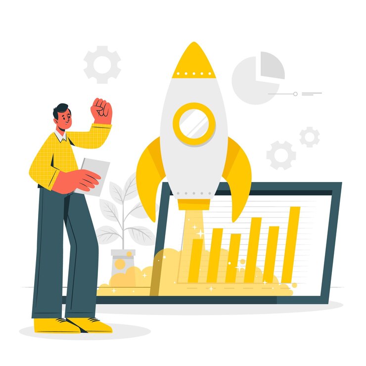 Vector gratuito ilustración del concepto de vida de startup