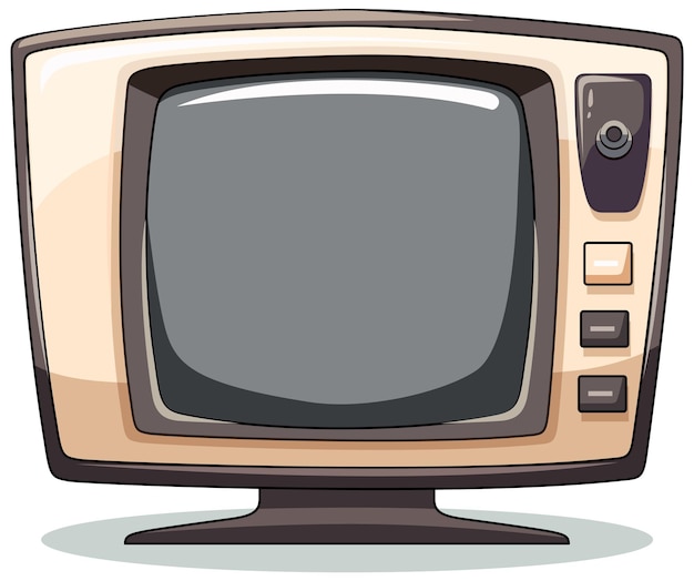 Vector gratuito ilustración de un conjunto de televisión retro