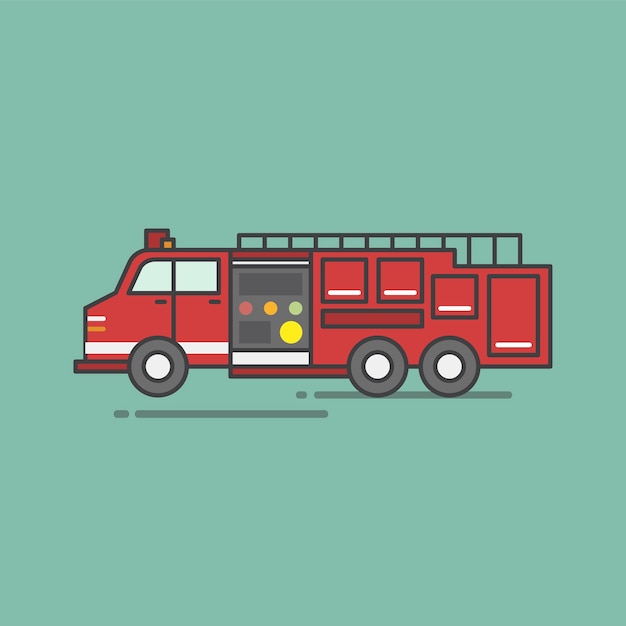 Ilustración de conjunto de vectores de bombero