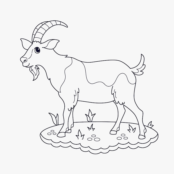 Vector gratuito ilustración de contorno animal dibujado a mano