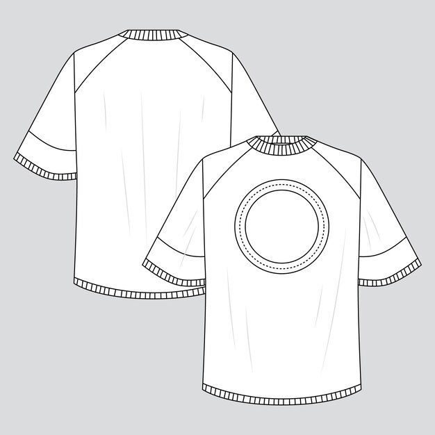 Ilustración de contorno de camiseta dibujada a mano