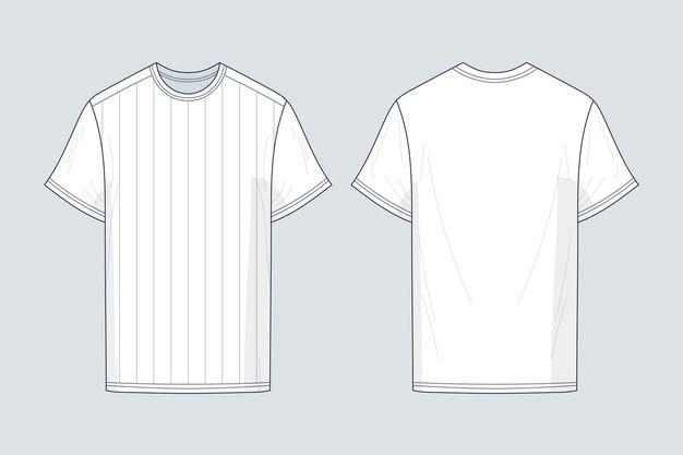 Ilustración de contorno de camiseta dibujada a mano