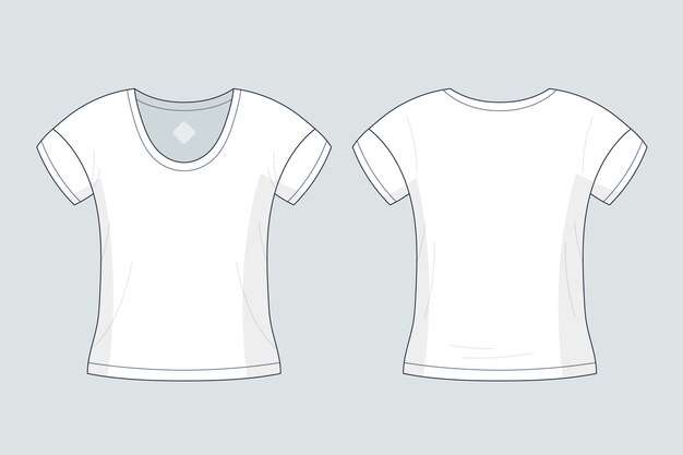 Ilustración de contorno de camiseta dibujada a mano