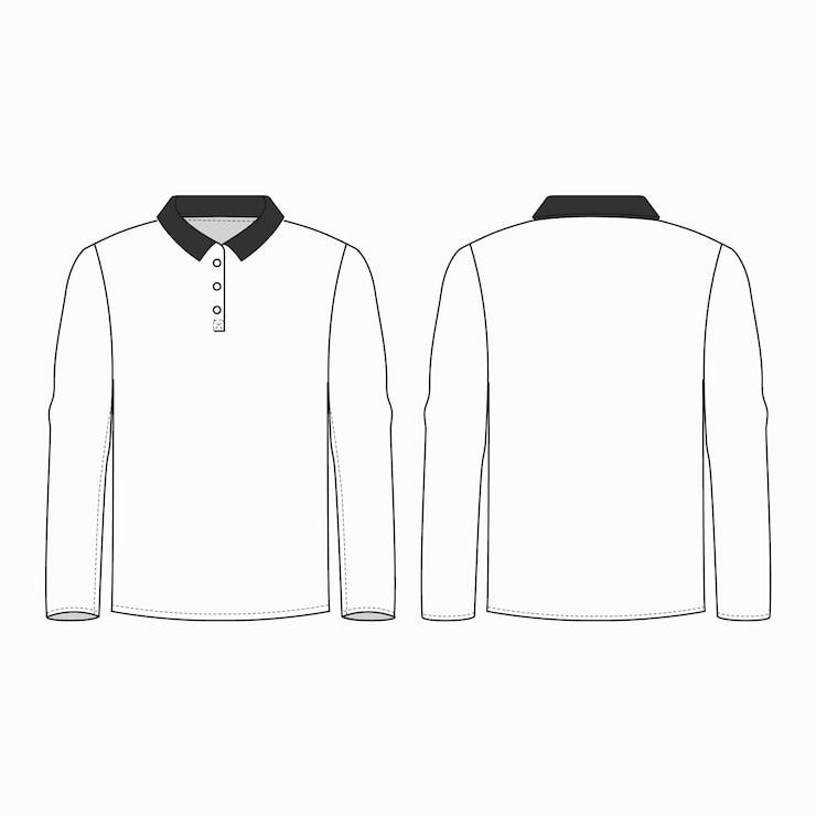 Vector gratuito ilustración de contorno de camiseta dibujada a mano
