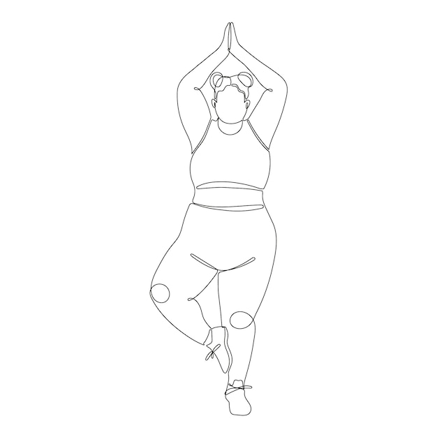 Ilustración de contorno de cuerpo humano dibujado a mano