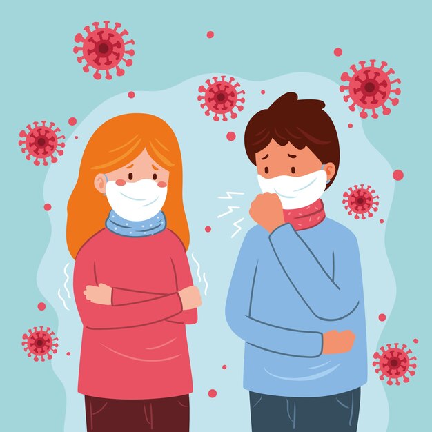 Ilustración de coronavirus