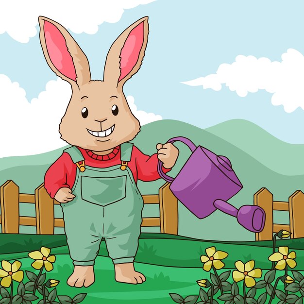 Ilustración de cottage core dibujada a mano
