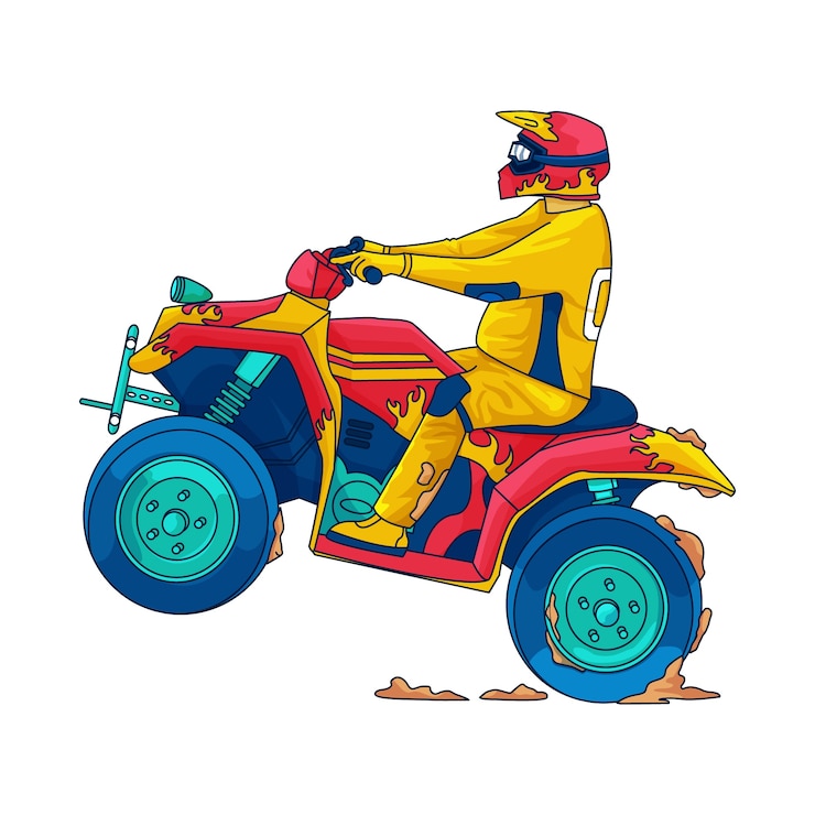 Vector gratuito ilustración cuádruple dibujada a mano