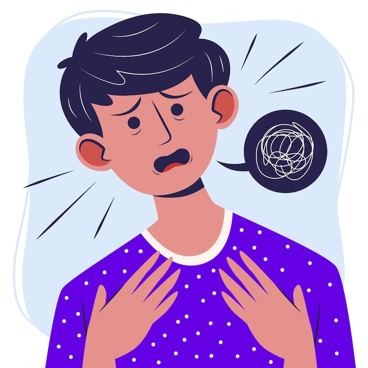Vector gratuito ilustración de culpa de diseño plano dibujado a mano