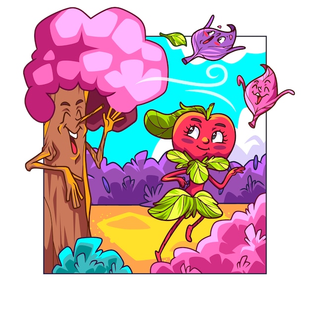 Ilustración cursi dibujada a mano