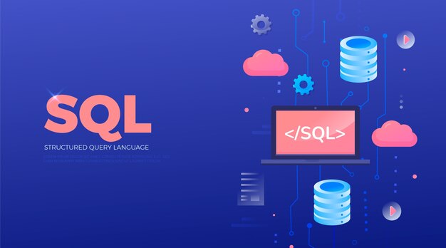 Ilustración de degradado de sql