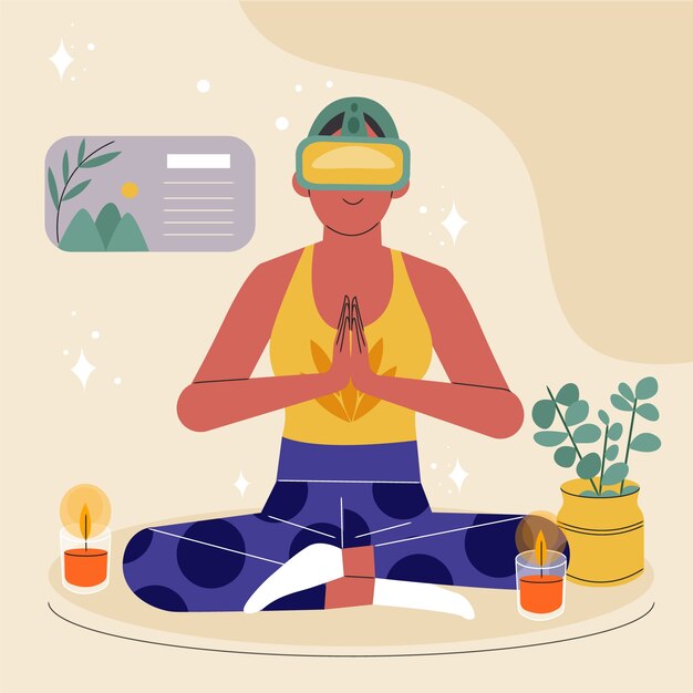 Ilustración de deportes virtuales de diseño plano
