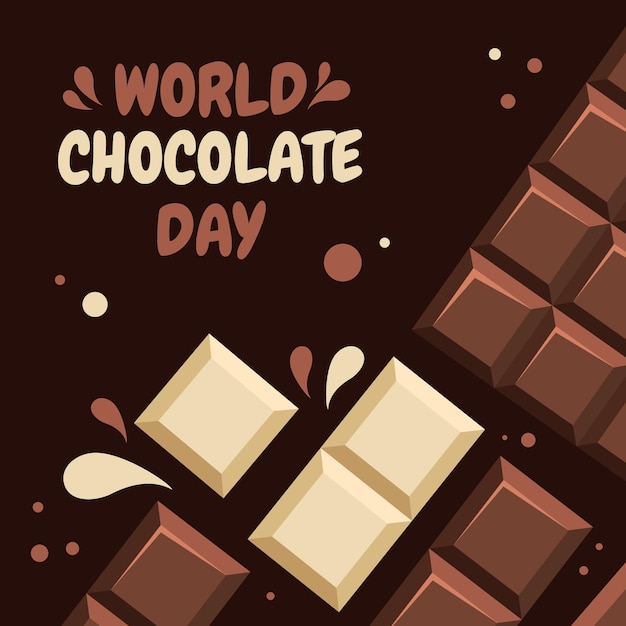 Vector gratuito ilustración detallada del día mundial del chocolate