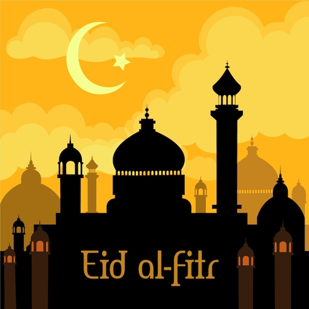 Vector gratuito ilustración detallada de eid al-fitr