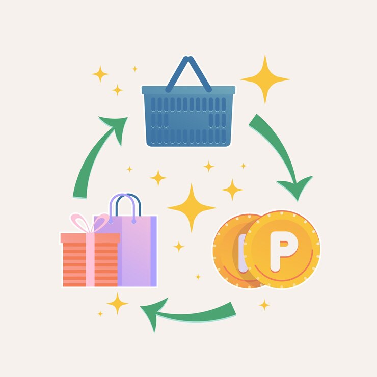 Vector gratuito ilustración detallada de intercambio de puntos