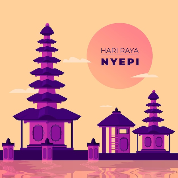 Vector gratuito ilustración detallada de nyepi