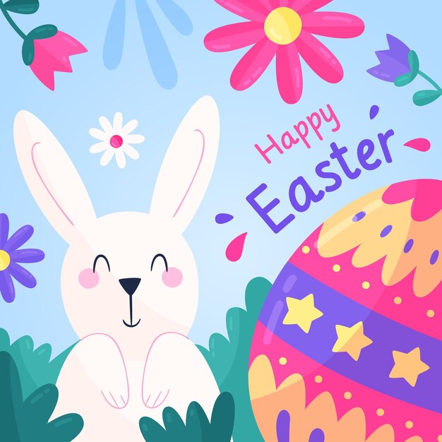 Ilustración detallada de pascua
