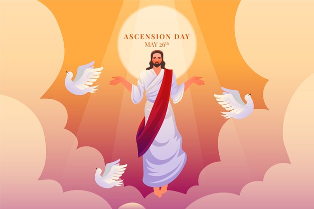 Ilustración del día de la ascensión del gradiente