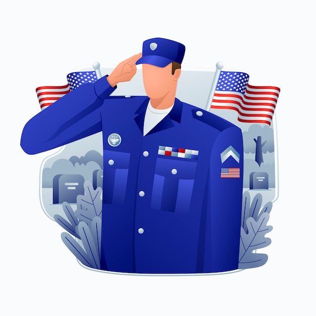 Ilustración del día conmemorativo degradado