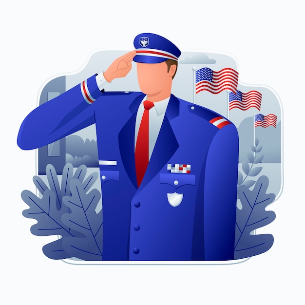 Ilustración del día conmemorativo degradado
