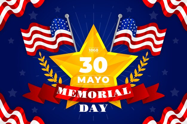 Ilustración del día conmemorativo degradado