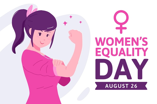 Vector gratuito ilustración del día de la igualdad de la mujer