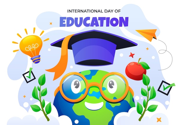 Ilustración para el día internacional de la educación