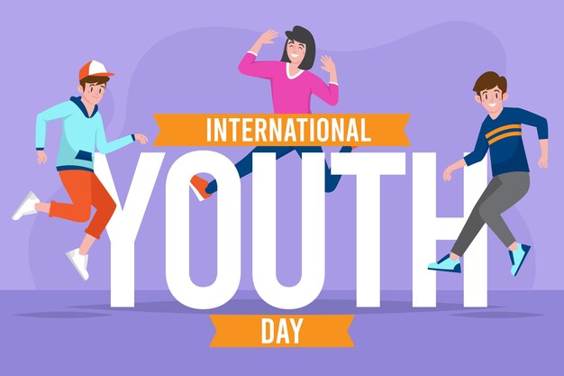 Ilustración del día internacional de la juventud