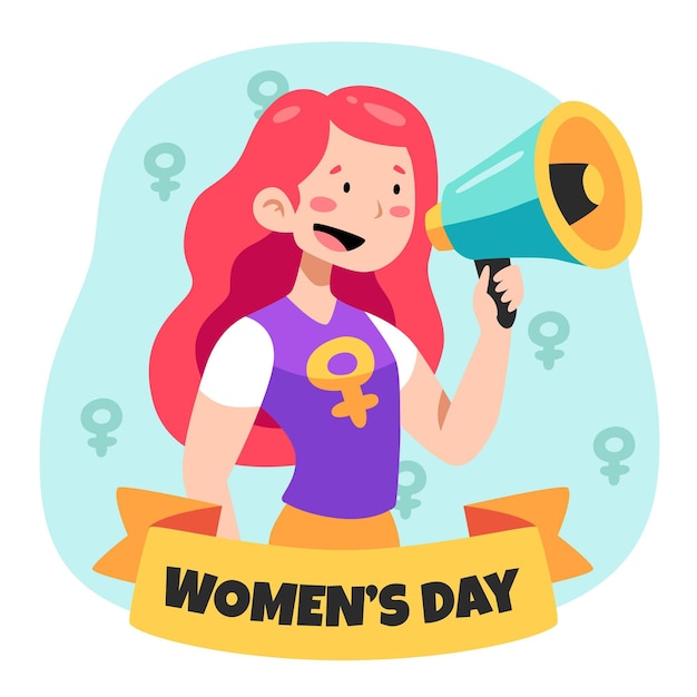 Vector gratuito ilustración del día internacional de la mujer