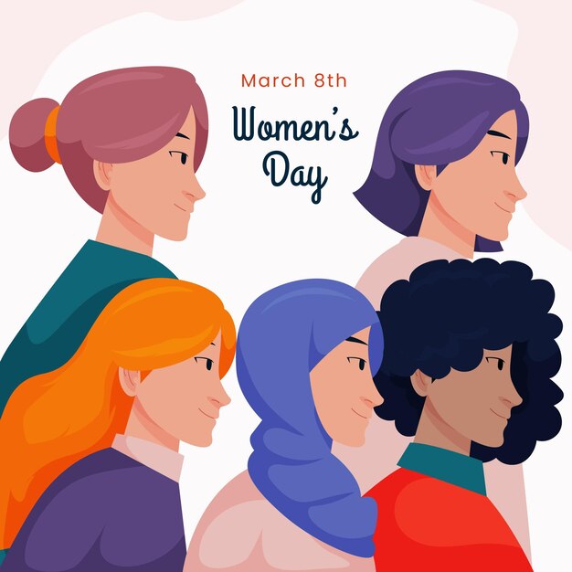 Ilustración del día internacional de la mujer